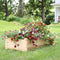 Sunnydaze Rectangular Wood Raised Garden Bed - 24" x 48.25"