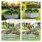 Sunnydaze Galvanized Steel Raised Garden Bed - Hexagon - 40.5"