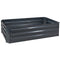 Sunnydaze Galvanized Steel Raised Garden Bed - Rectangle - 48-Inch