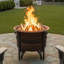 Sunnydaze Cauldron-Style Outdoor Smokeless Fire Pit - 23"