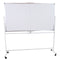 Sunnydaze Double-Sided Rolling Magnetic Whiteboard - 68 x 37 in