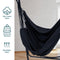 Sunnydaze Patio Hammock Chair with Stand for Outside - Steel A-Frame - Black