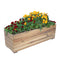 Sunnydaze Rectangular Wood Planter Box with Plastic Liner