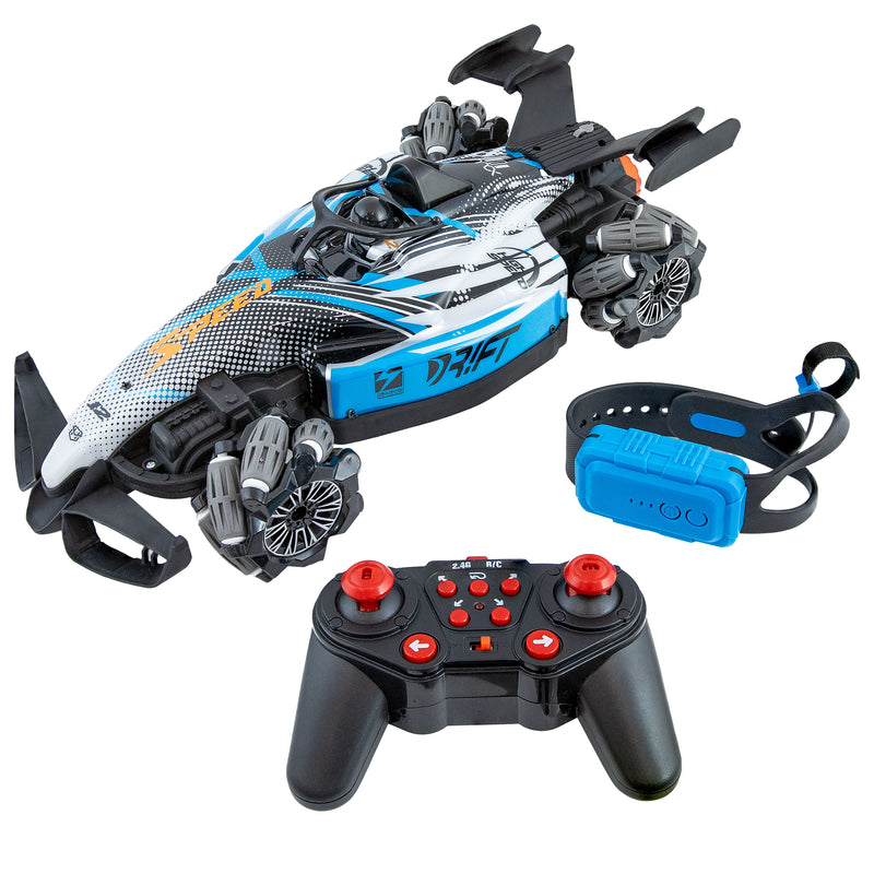 Sunnydaze Stupendous Stunts Gesture Sensing RC Car with Dual Controllers