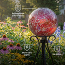 Sunnydaze 10-Inch Solar Glass Gazing Garden Globe