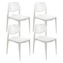 Sunnydaze Matisse Plastic Outdoor Dining Chair