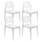 Sunnydaze Matisse Plastic Outdoor Dining Chair