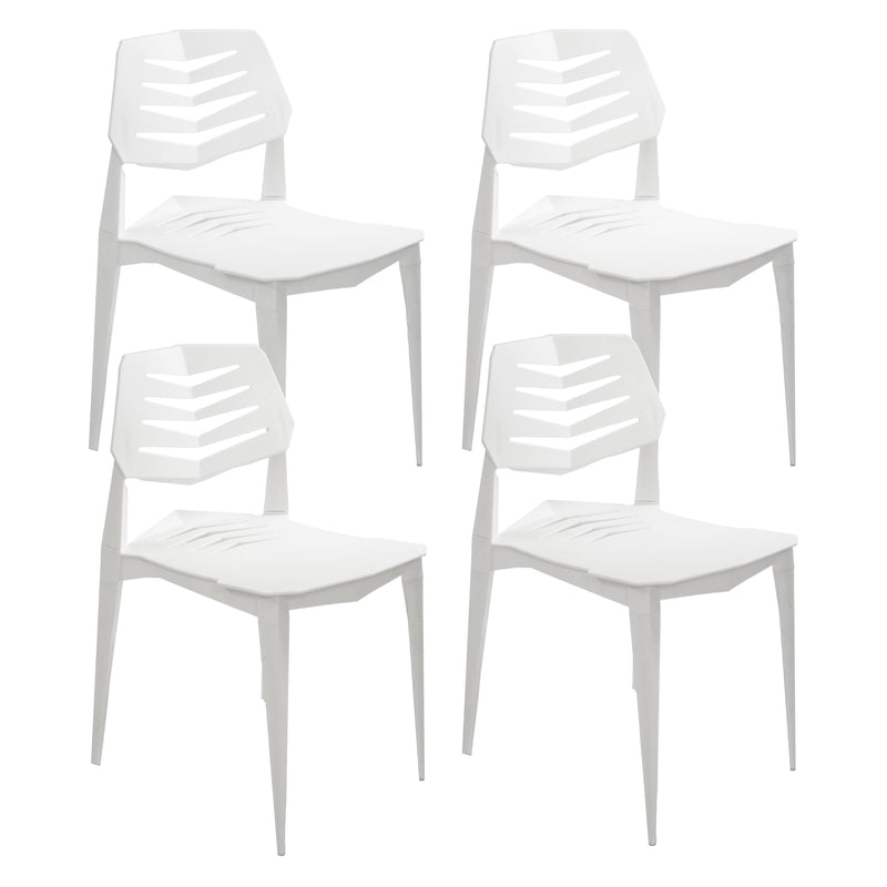 Sunnydaze Matisse Plastic Outdoor Dining Chair