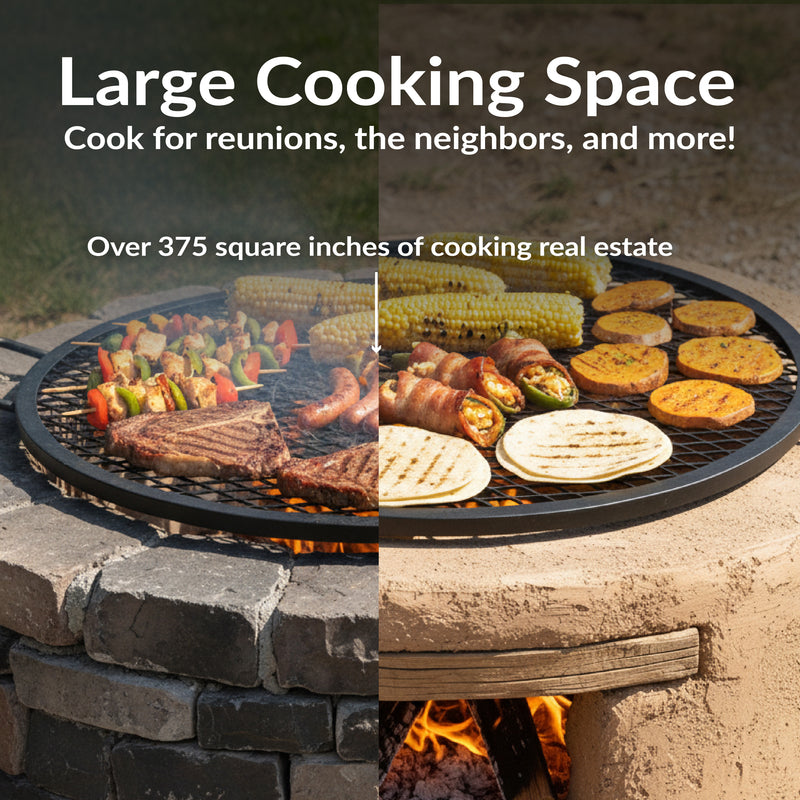Sunnydaze X-Marks Round Cooking Grate