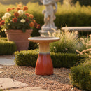 Sunnydaze Glazed Ceramic Outdoor Bird Bath