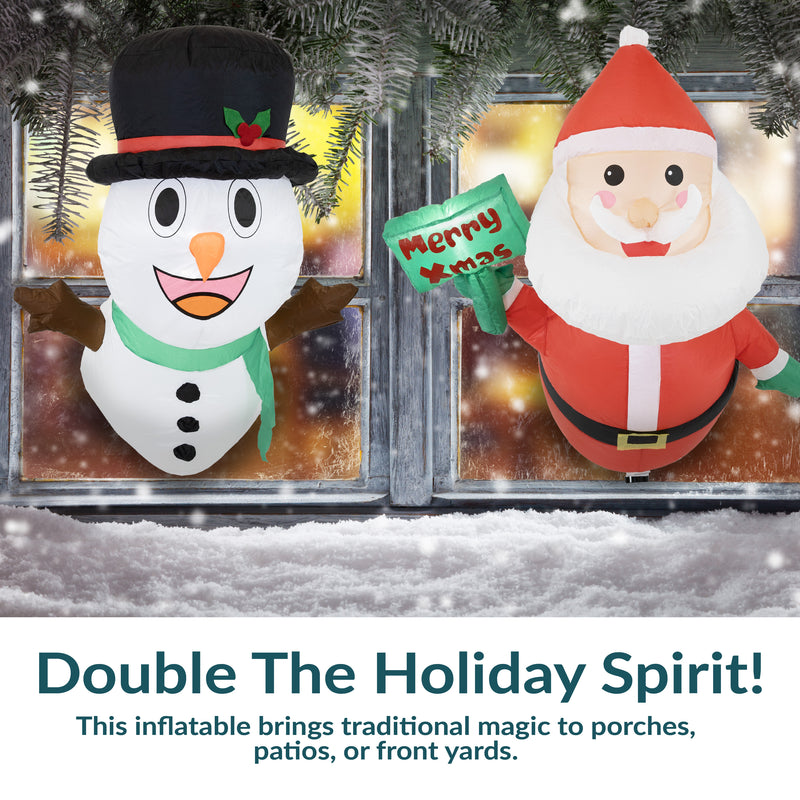 Sunnydaze Outdoor Holiday Inflatable Decoration for Window