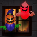 Sunnydaze Pumpkin Jack and Haunted Harold Inflatable Halloween Decoration