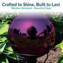Sunnydaze Mirrored Glass Gazing Globe - 10"