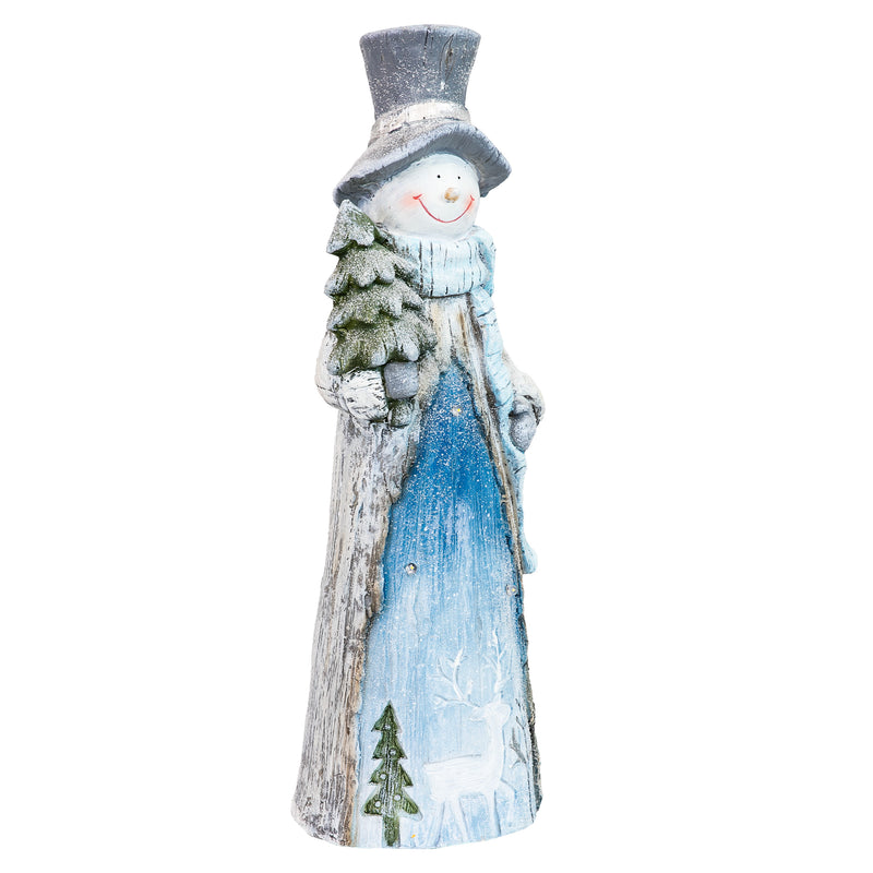 Sunnydaze Frosty with Tree Indoor Snowman Christmas Decoration - 26" H