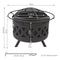 Sunnydaze Cutout Outdoor Smokeless Fire Pit with Spark Screen - 30"