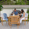 Sunnydaze Rodanthe Outdoor Patio Dining Chairs with Cushions - Set of 2