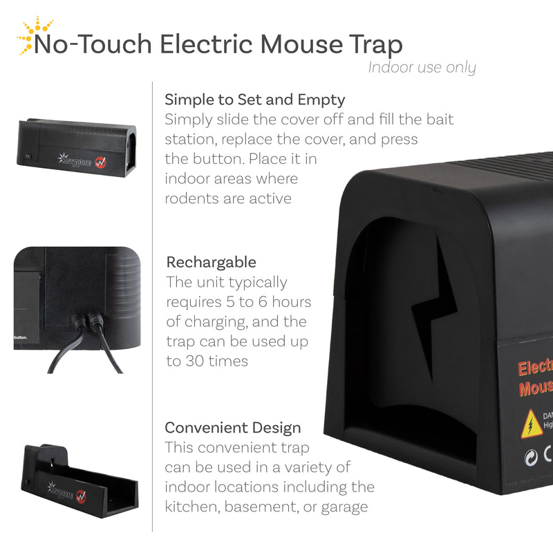 Sunnydaze Indoor Electric Humane Mouse Trap