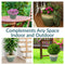 Sunnydaze Chalet High-Fired Glazed Ceramic Planter - 14.5"