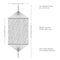 Image showing the overall product dimensions including height, depth and width.