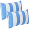 Sunnydaze Indoor/Outdoor Decorative Lumbar Pillows - 12 x 20 Inch - Set of 2