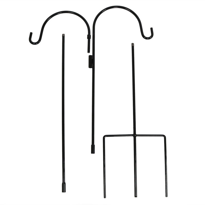 Sunnydaze Double Shepherd Hooks - Set of 2 - 84"