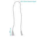 Sunnydaze Indoor/Outdoor Rope Curtain Tiebacks with Tassels