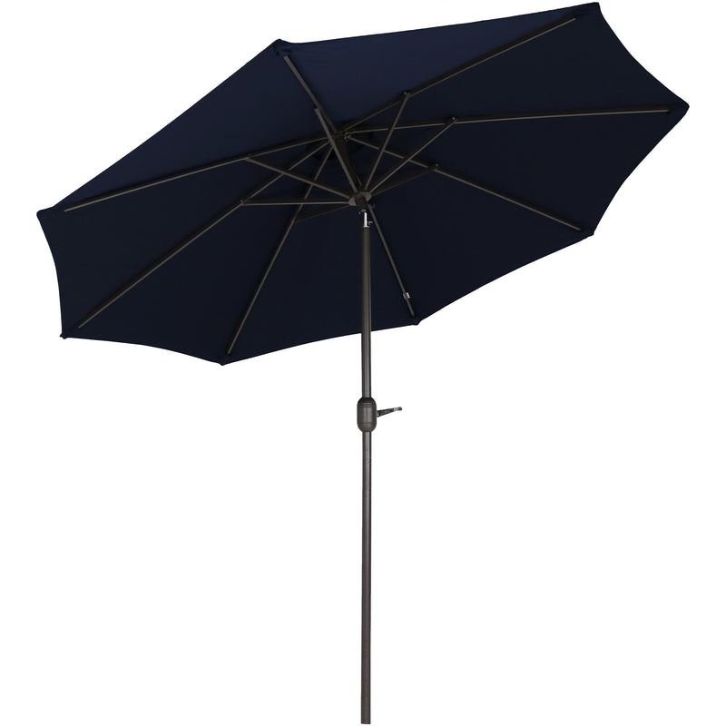 Sunnydaze 9-Foot Aluminum Sunbrella Market Umbrella with Auto Tilt and Crank