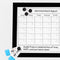 Sunnydaze 30" x 24" Dry Erase Whiteboard Calendar with Marker and Eraser