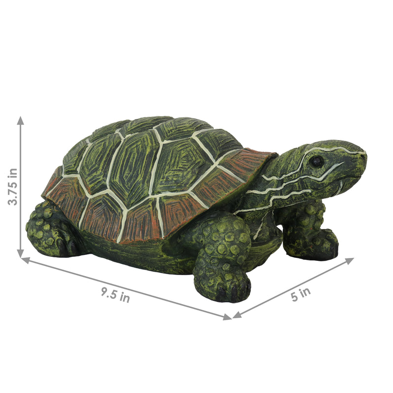 Sunnydaze Terrance the Tortoise Garden Statue - 9"