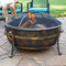 Sunnydaze Cauldron Outdoor Fire Pit with Spark Screen