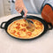 Sunnydaze Pre-Seasoned Cast Iron Pizza Pan with 2 Side Handles