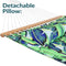 Sunnydaze 2-Person Fabric Spreader Bar Hammock and Pillow
