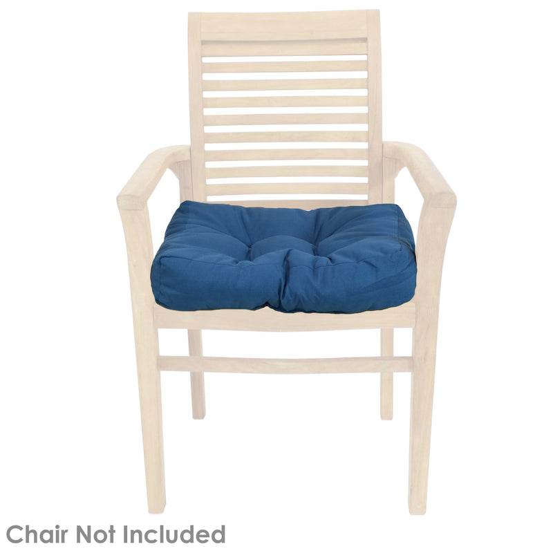 Sunnydaze Set of 2 Olefin Tufted Outdoor Square Patio Cushions