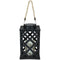 Sunnydaze Modern Crosshatch Outdoor Solar Decorative Candle Lantern