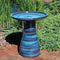 Sunnydaze Glazed Ceramic Outdoor Bird Bath - 18"