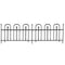 Sunnydaze 2-Piece Strasbourg Steel Decorative Garden Fence Panels - 6-Feet Overall