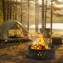 Sunnydaze 36" Crossweave Heavy-Duty Metal Campfire Ring - Bronze