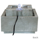 Sunnydaze Square Dynasty Bubbling Indoor Tabletop Fountain - 7"