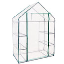 Sunnydaze Deluxe Walk-In Greenhouse with 4 Shelves for Outdoors - Clear