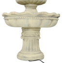 Sunnydaze 3-Tier Pineapple Garden Fountain - White - 51" H