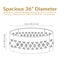 Sunnydaze 36" Heavy-Duty Metal Campfire Ring