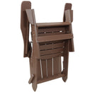 Sunnydaze Folding Adirondack Chair - 300-Pound Capacity - 34.5" H