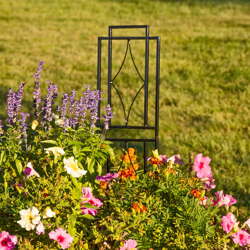 Sunnydaze 2-Piece Chic Diamonds Garden Trellis for Climbing Plants