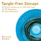 Sunnydaze Embossed Metal Garden Hose Holder Pot with Lid - Blue Patina