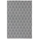 5x7 Sunnydaze Lattice Perfection Indoor Area Rug in Charcoal