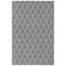 5x7 Sunnydaze Lattice Perfection Indoor Area Rug in Charcoal