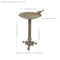 Sunnydaze Ivy and Sage Metal Bird Bath - Rustic Patina - 12.25"