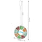 The mosaic bird feeder features a drainage hole at the bottom to prevent moisture build up in the seeds.
