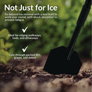 CASL Brands Steel Shock-Absorbing Driveway Ice Scraper with Extra-Thick Blade