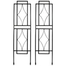 Sunnydaze 30 Inch Contemporary Garden Trellis, Set of 2